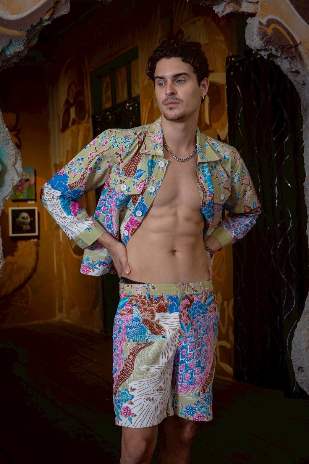 Retro Pastel Tropic Shorts - BALC