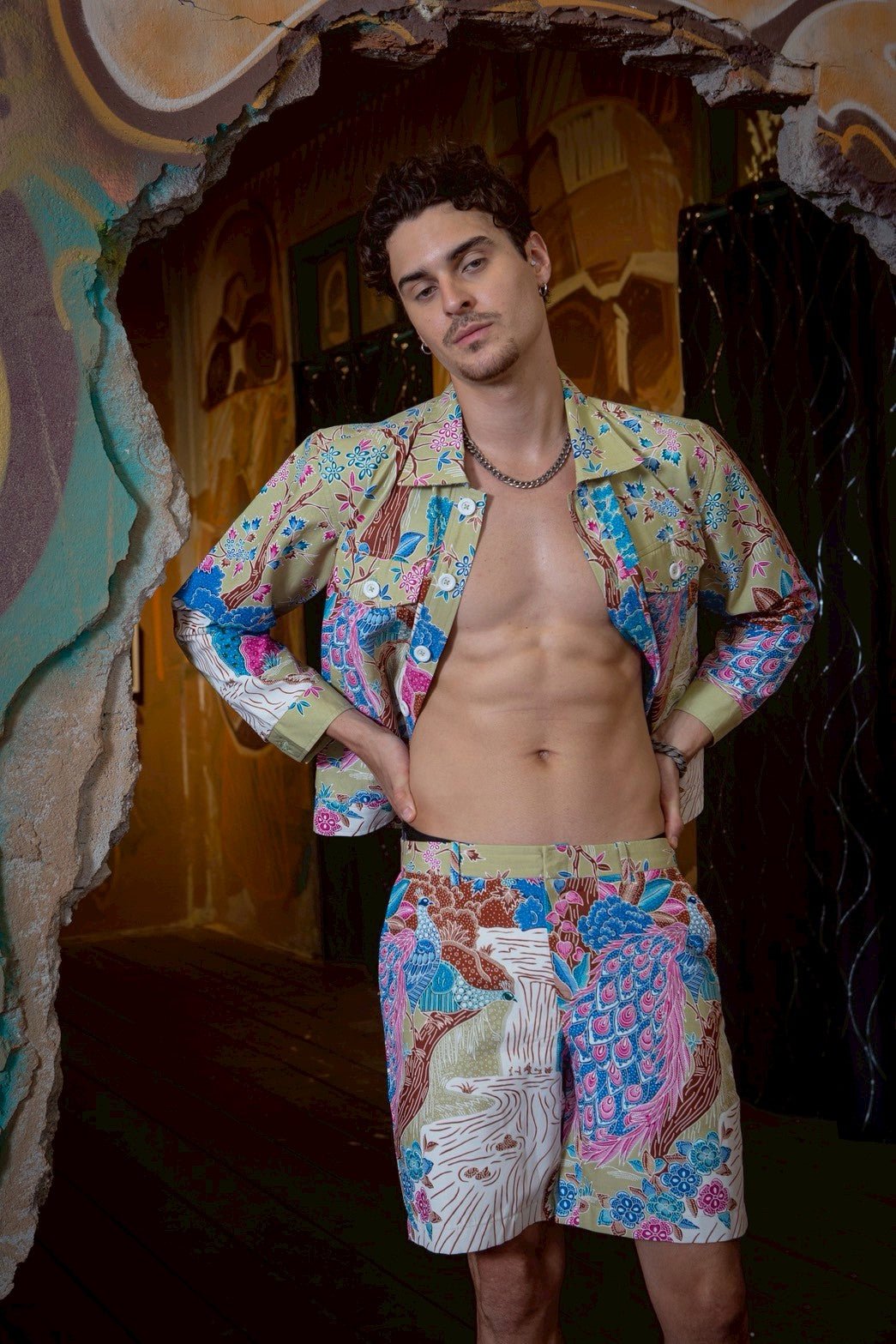 Retro Pastel Tropic Shorts - BALC