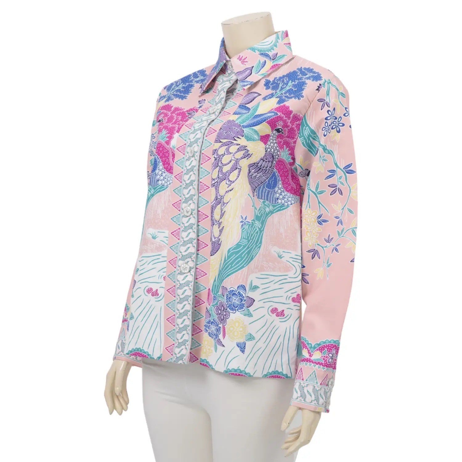 River Peacock Blouse - SOUTH FABRIC