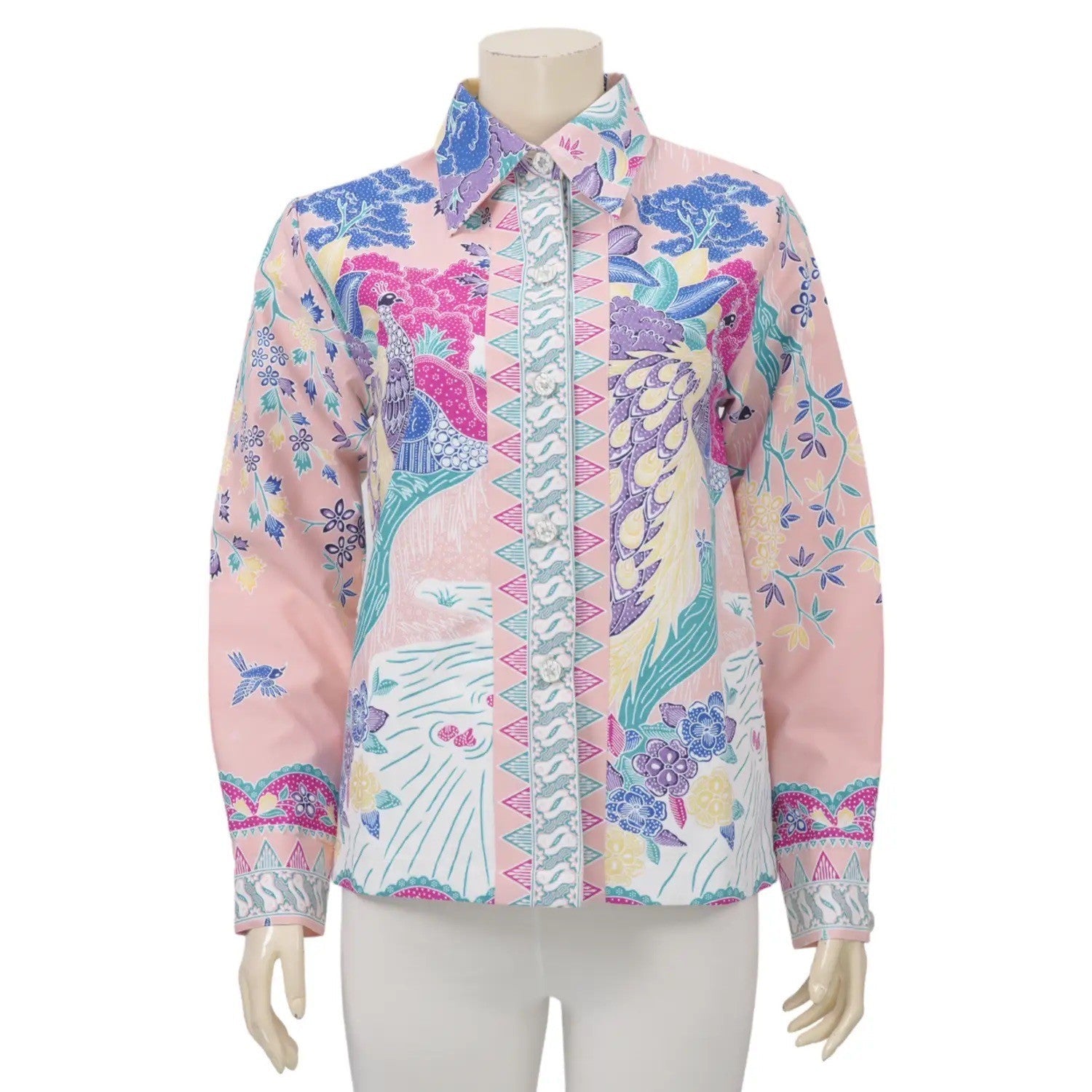 River Peacock Blouse - SOUTH FABRIC