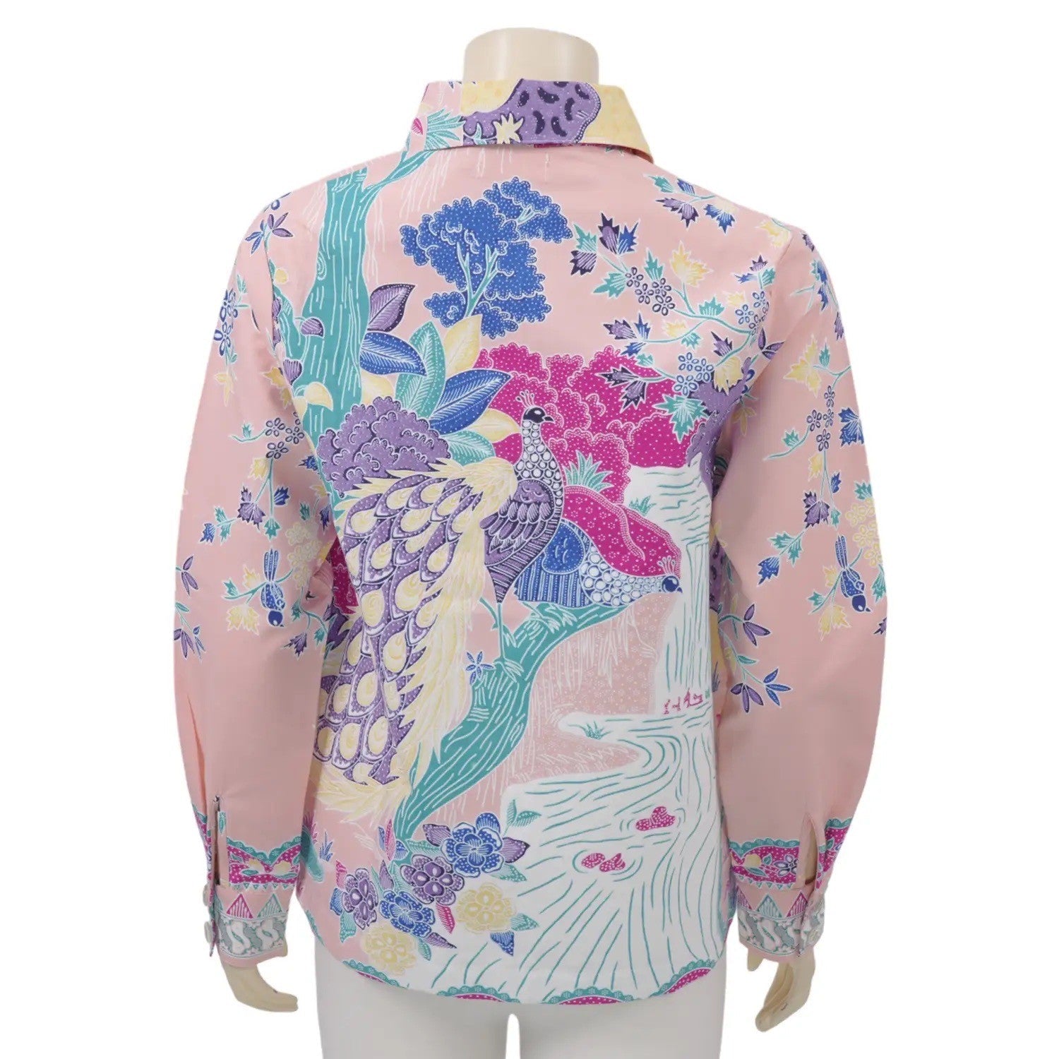 River Peacock Blouse - SOUTH FABRIC