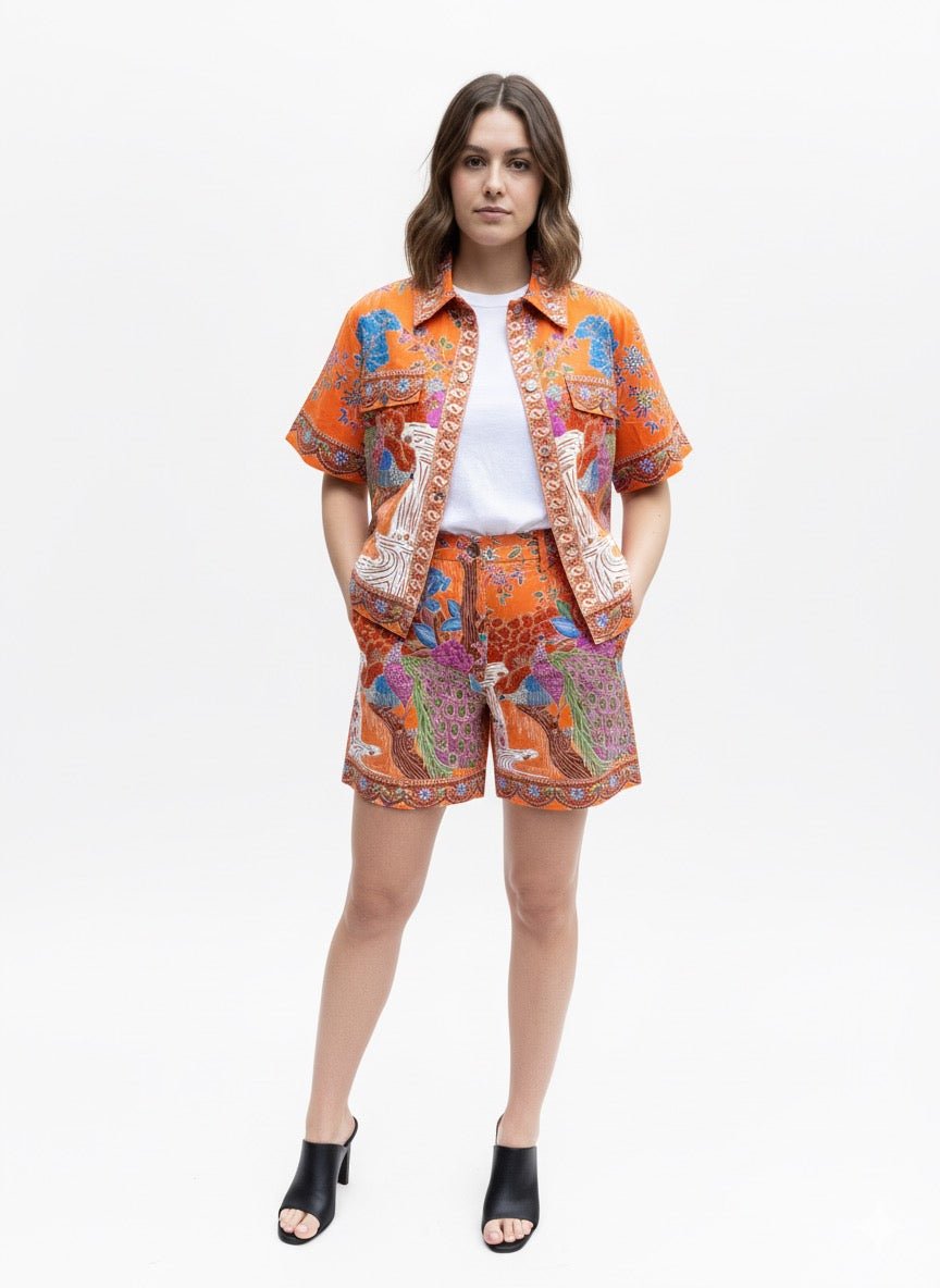 River Peacock Short Sleeve Shirt - BALC