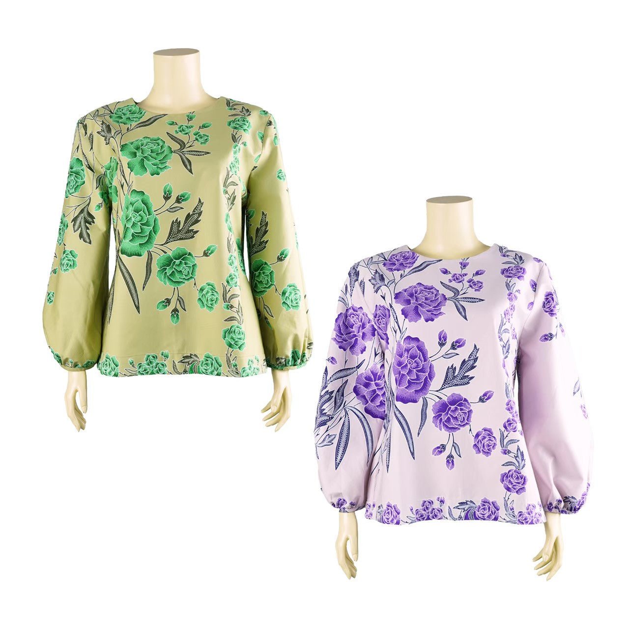 Rose Pastel Balloon Blouse - SOUTH FABRIC