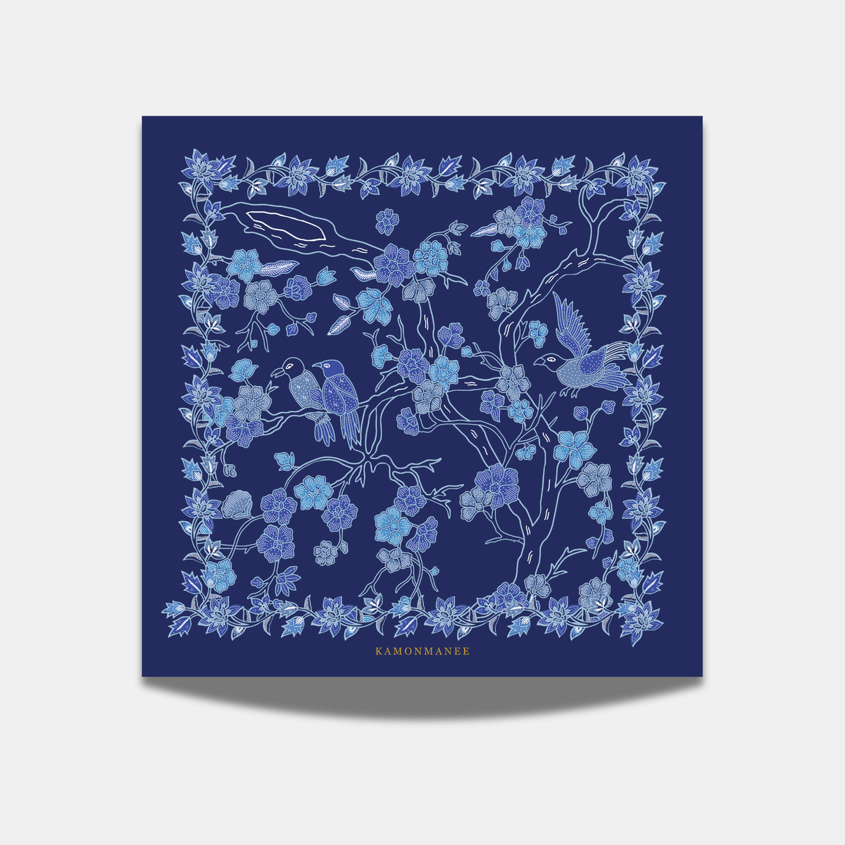 Scarf Oriental Blue 003 - KAMONMANEE