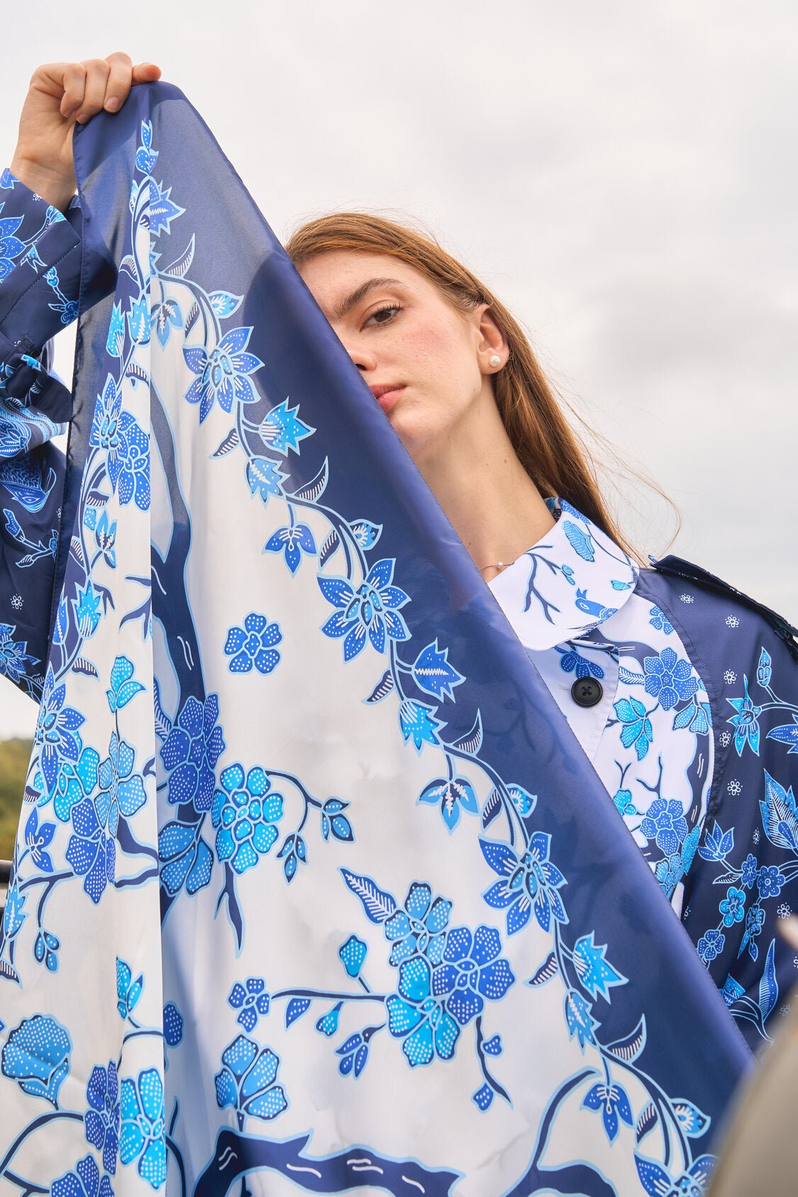 Scarf Oriental Blue 004 - KAMONMANEE