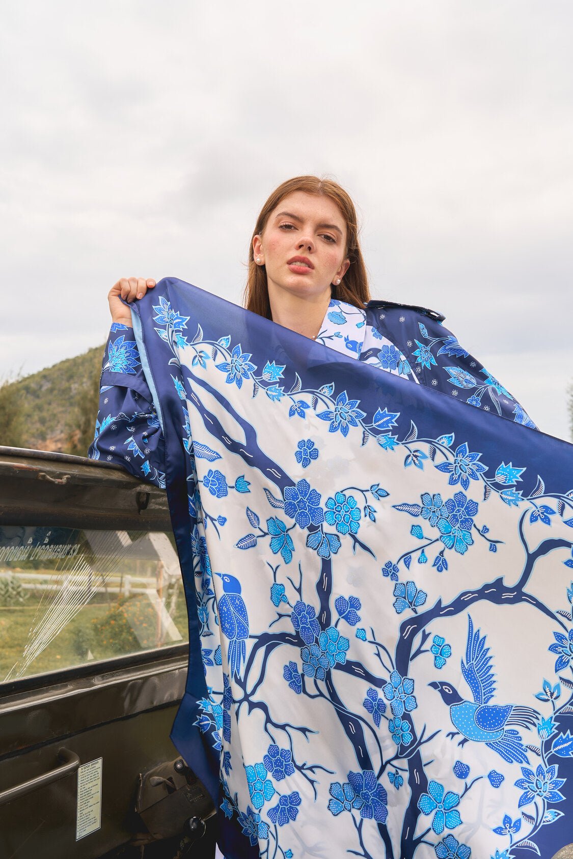 Scarf Oriental Blue 004 - KAMONMANEE