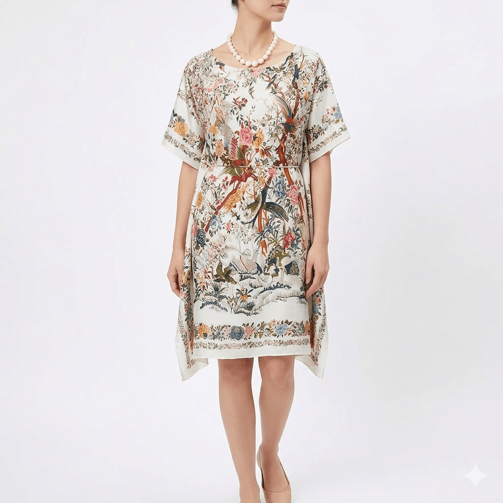 Silk Short Dress Signature - KAMONMANEE