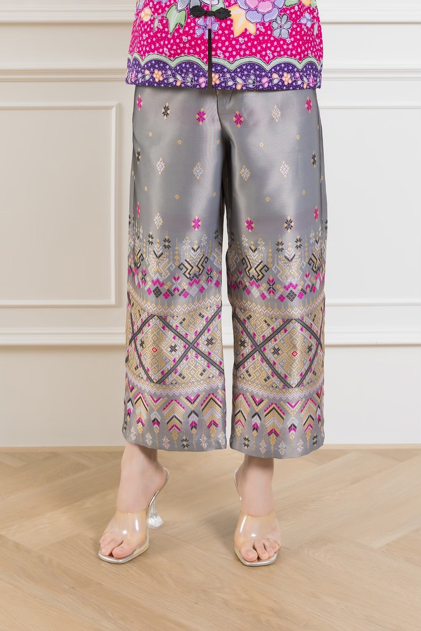 Silver Luxury Thai Pants - SOUTH FABRIC