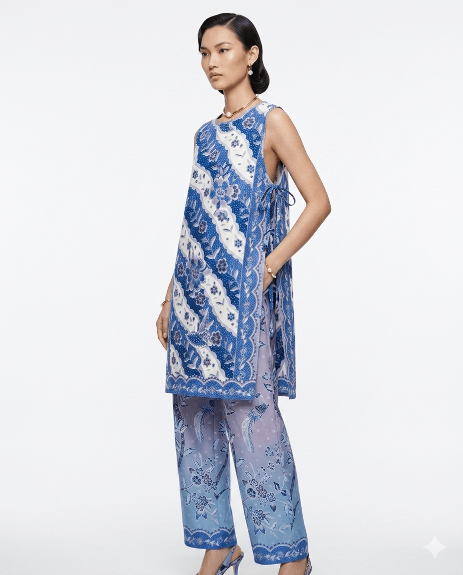 Sleeveless Tie-Side Midi Cotton - BALC