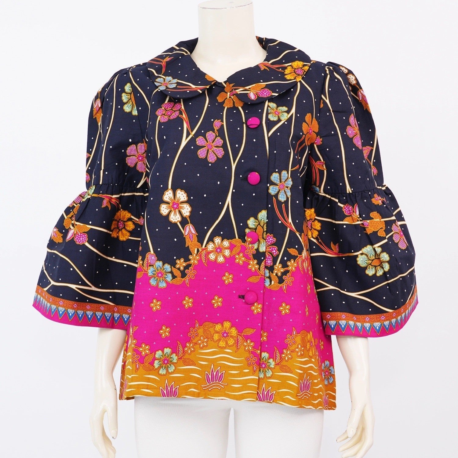 Spring Summer Batik Blouse- SOUTH FABRIC