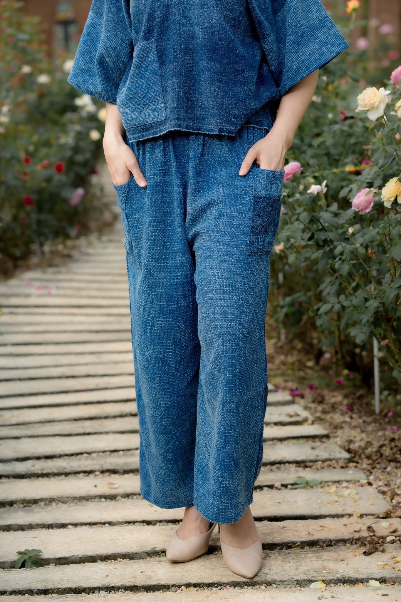 Stone Indigo Pants - SIAM TEXTILE