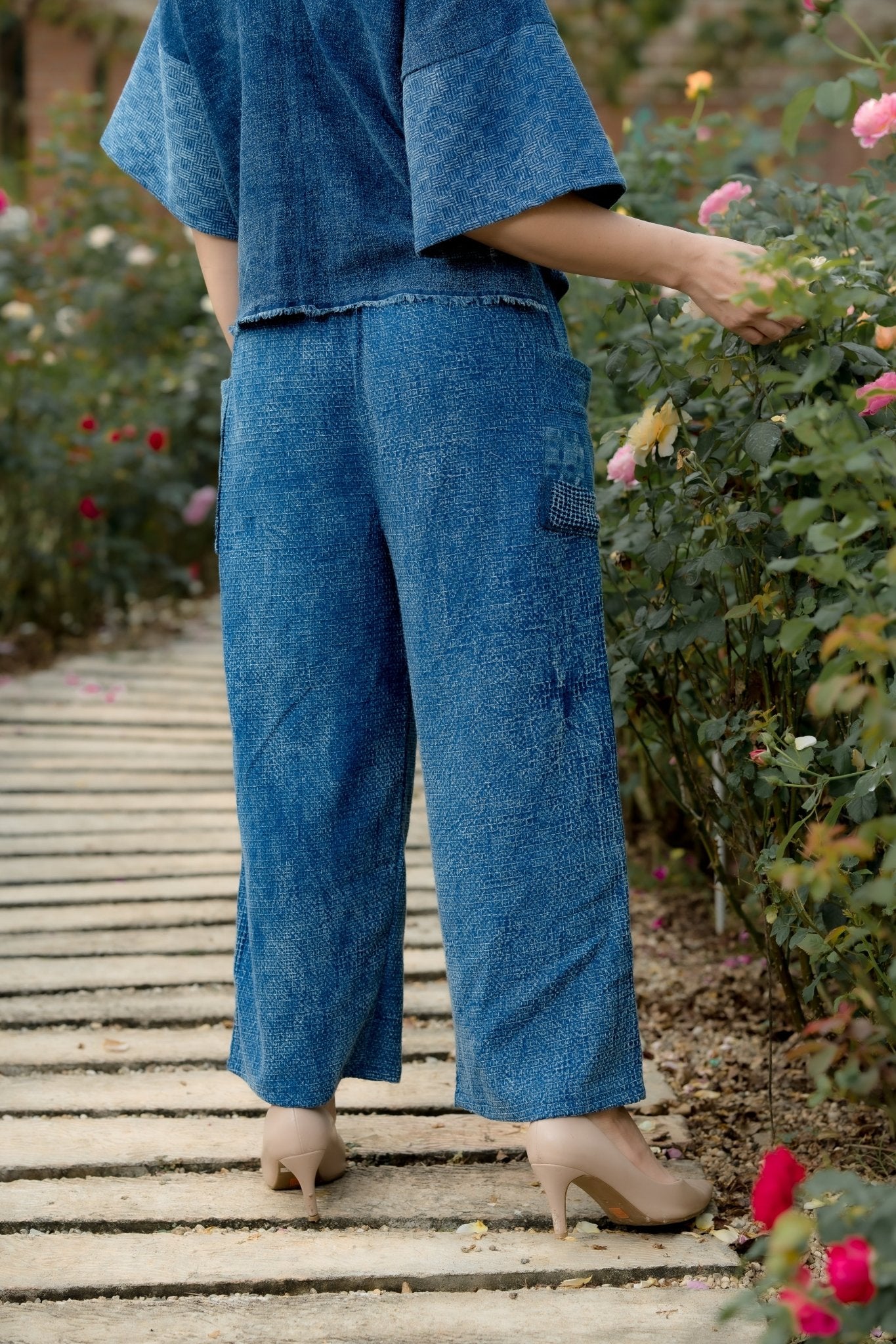 Stone Indigo Pants - SIAM TEXTILE