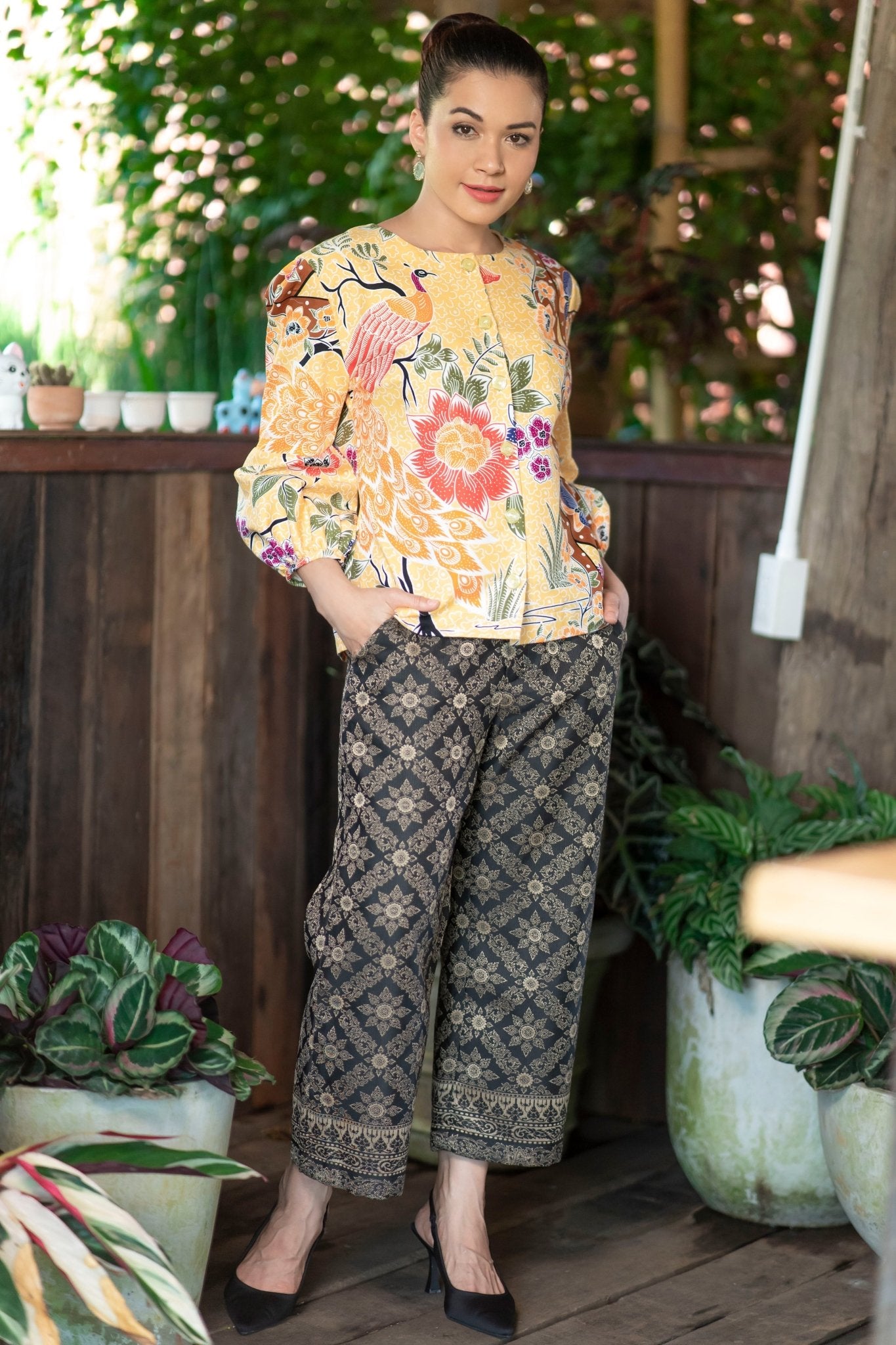 Sunrise Batik Blouse - SOUTH FABRIC