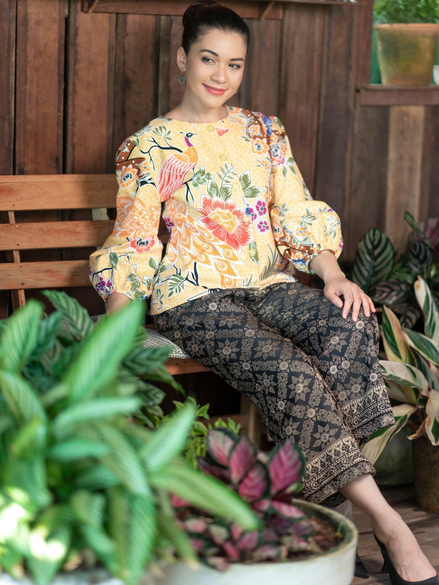 Sunrise Batik Blouse - SOUTH FABRIC