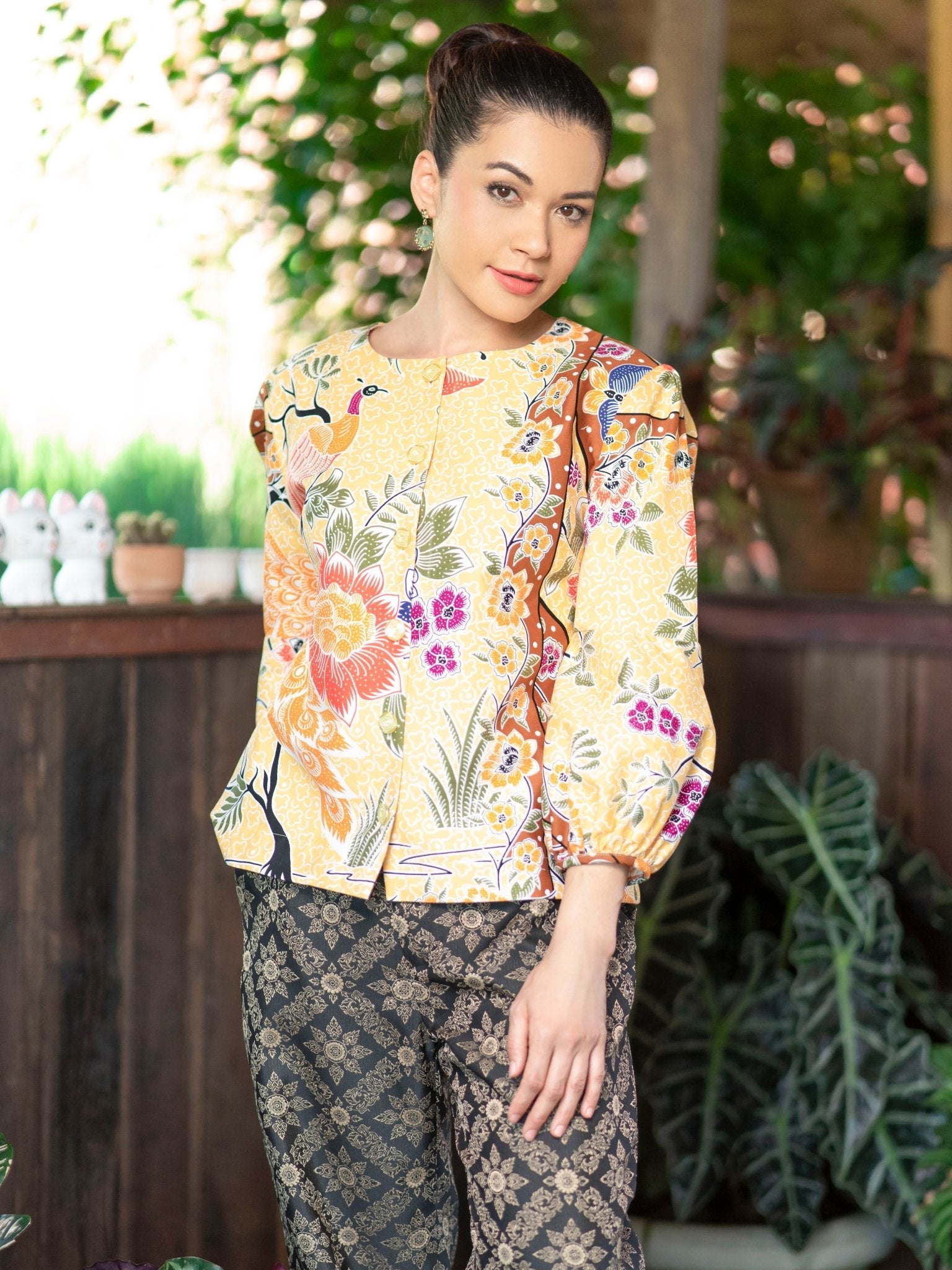 Sunrise Batik Blouse - SOUTH FABRIC