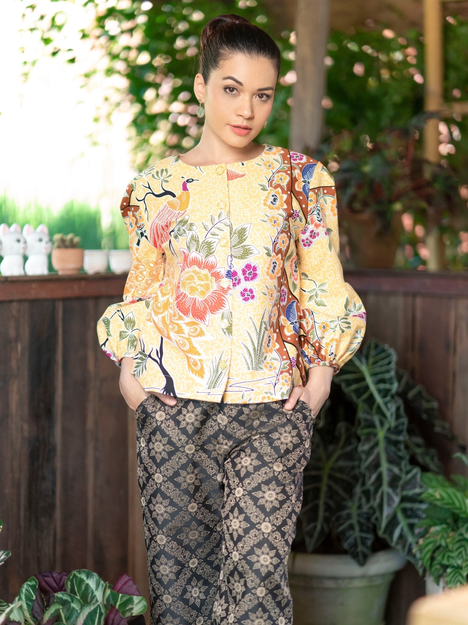 Sunrise Batik Blouse - SOUTH FABRIC