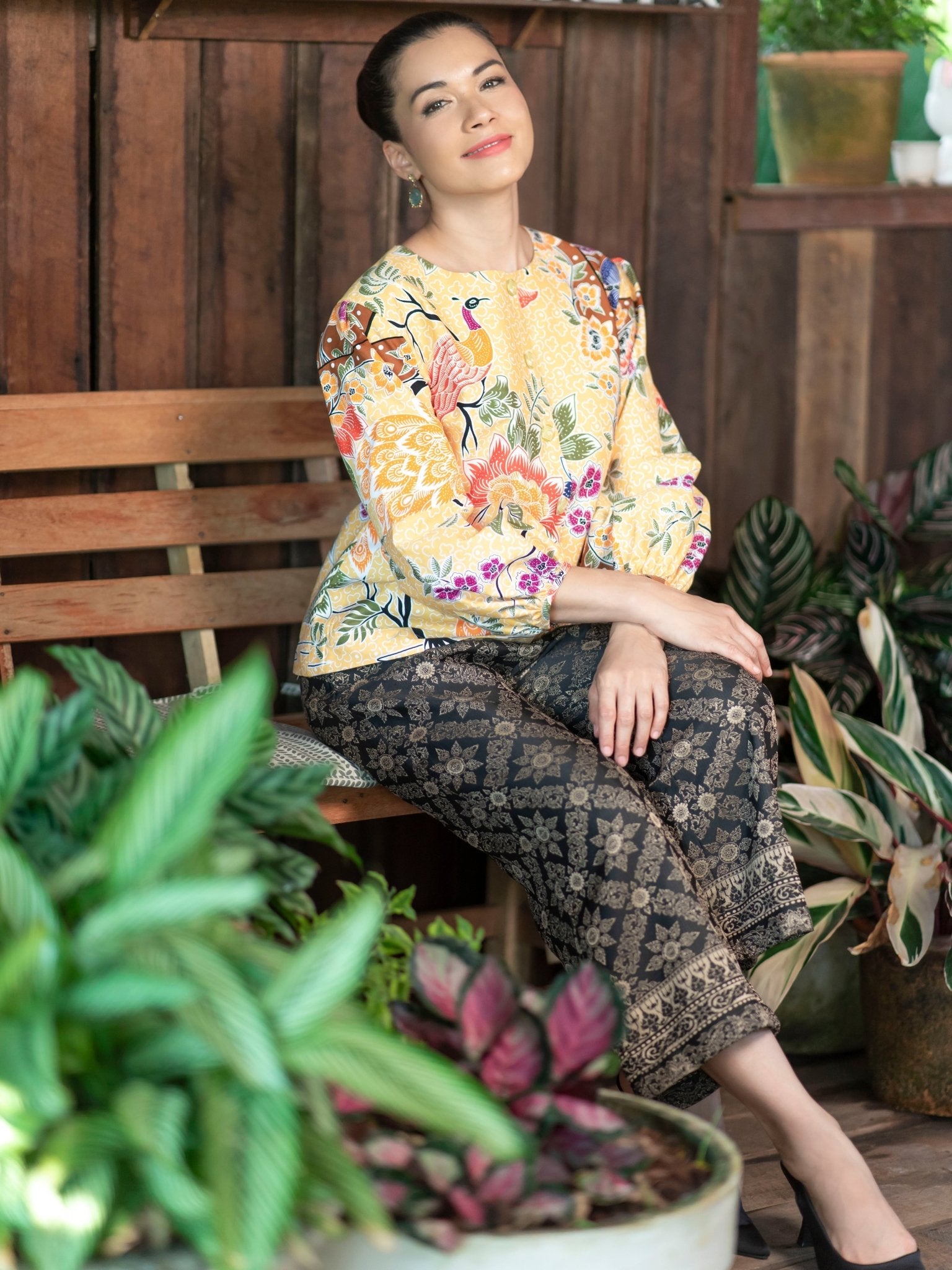 Sunrise Batik Blouse - SOUTH FABRIC