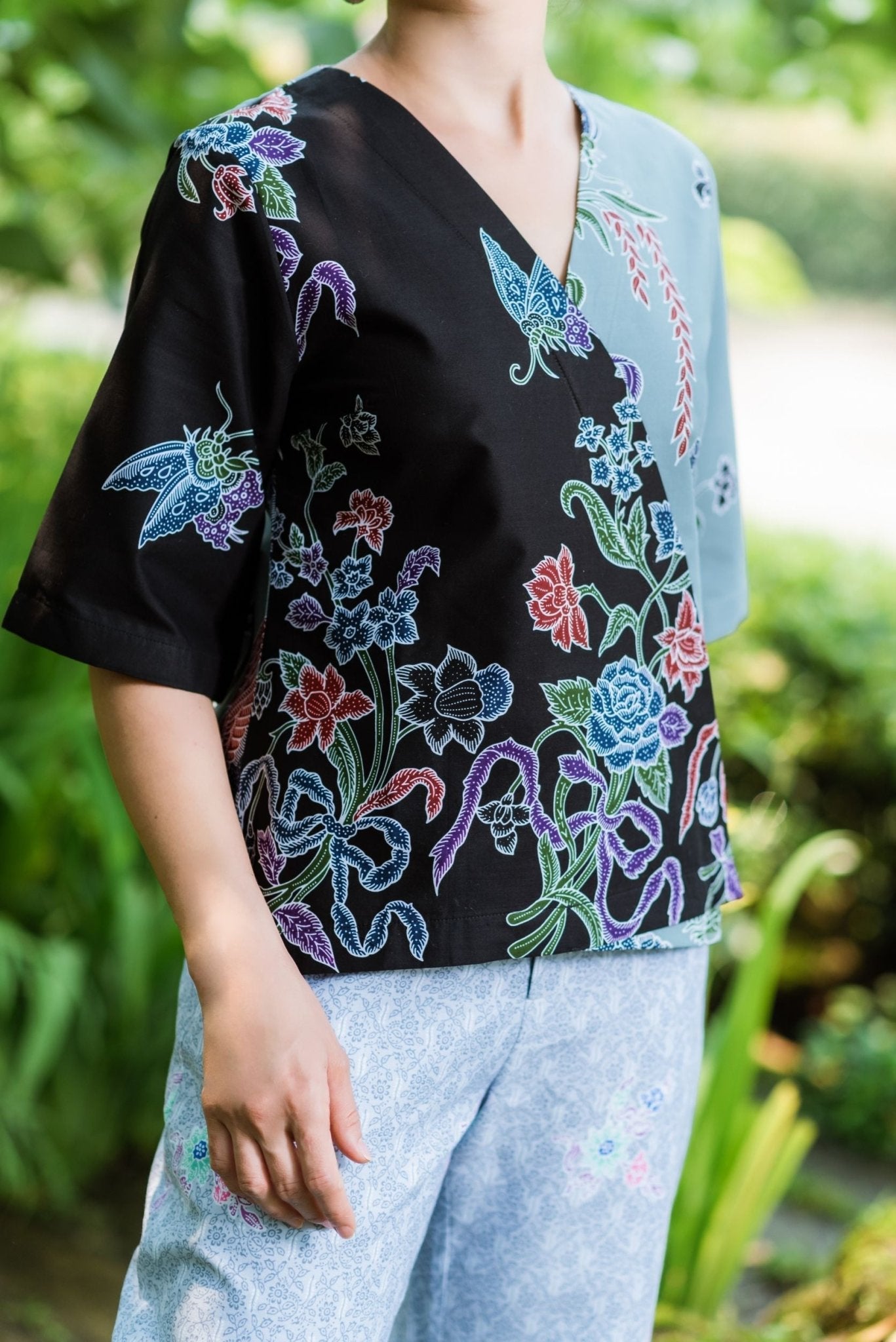 Swan Batik Blouse - SOUTH FABRIC