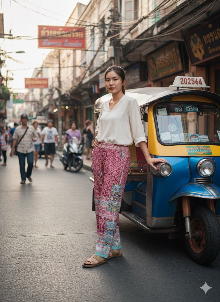 Thai Cargo Pants - KAMONMANEE