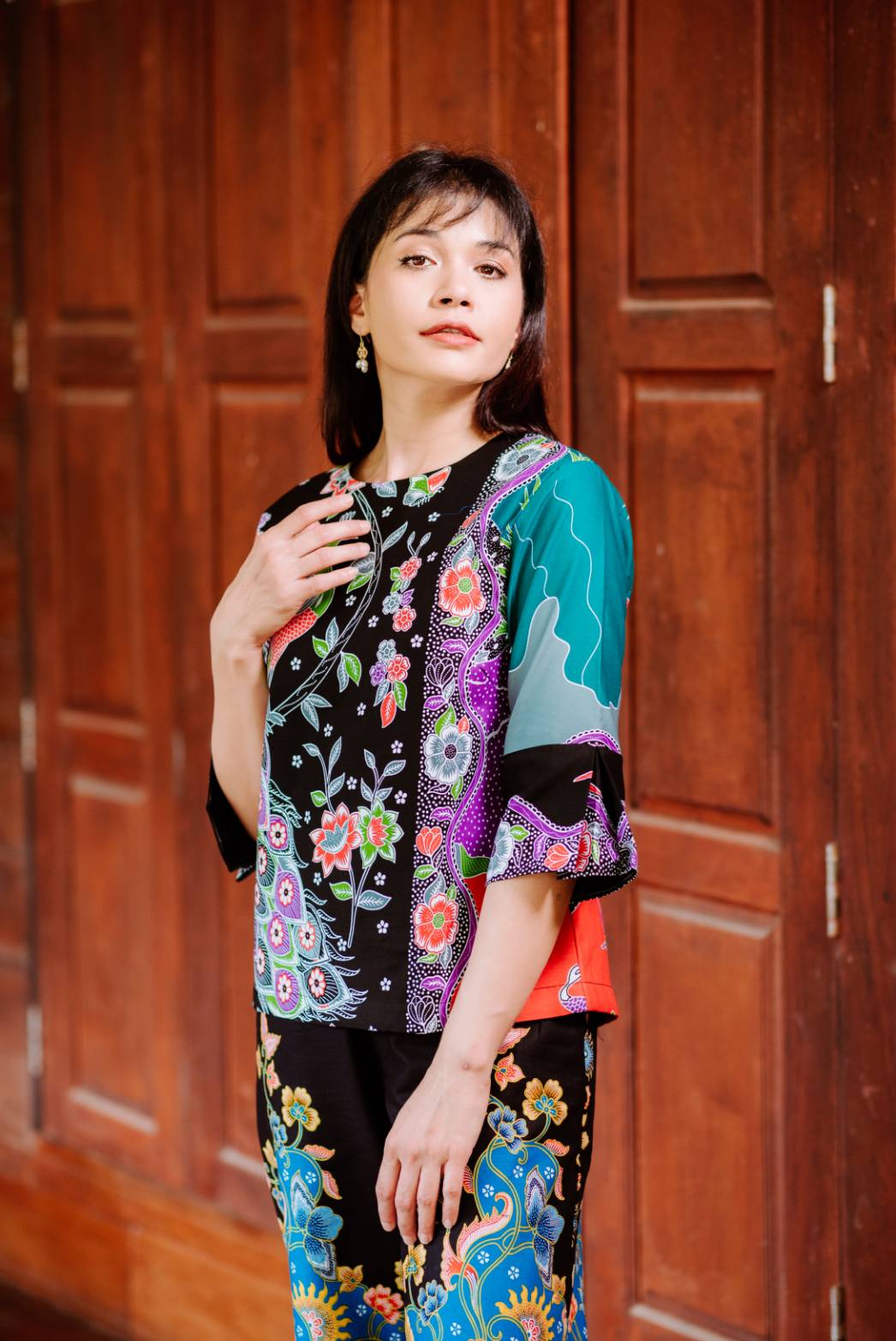 Thai Peacock Blouse - SOUTH FABRIC