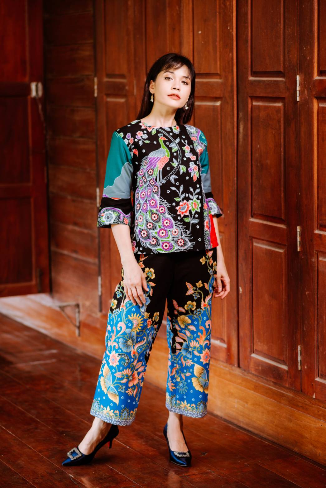 Thai Peacock Blouse - SOUTH FABRIC