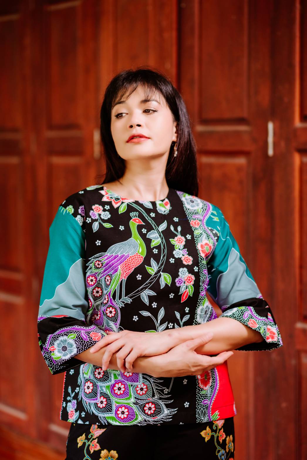Thai Peacock Blouse - SOUTH FABRIC