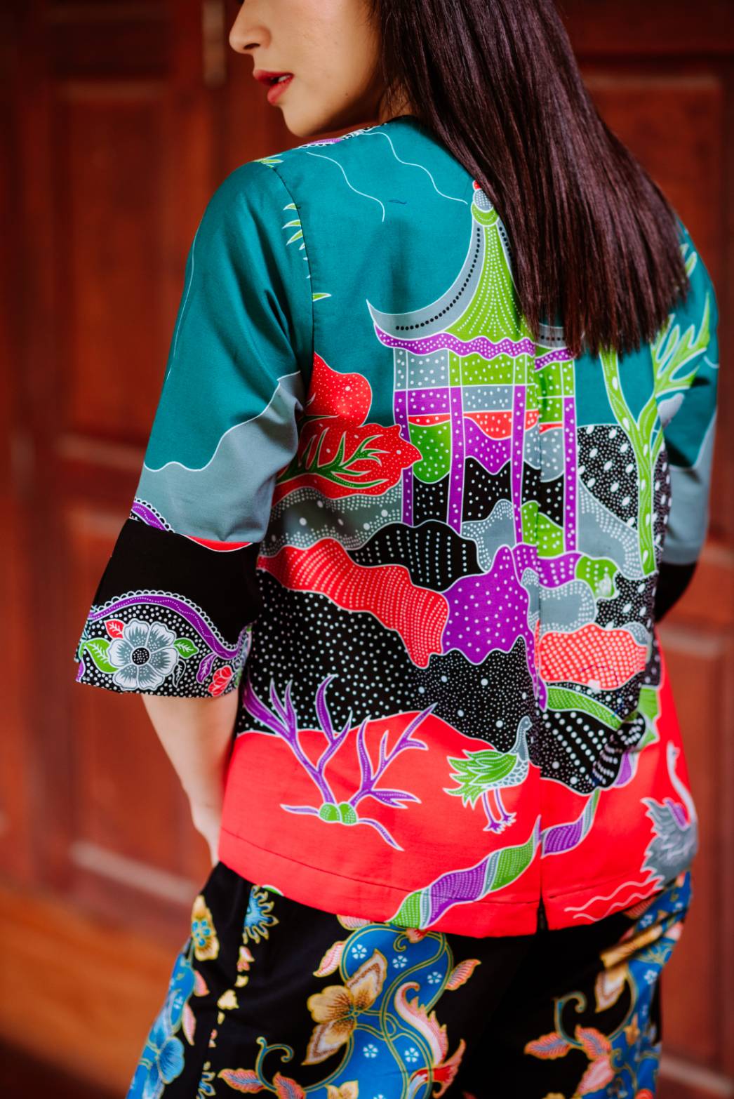 Thai Peacock Blouse - SOUTH FABRIC