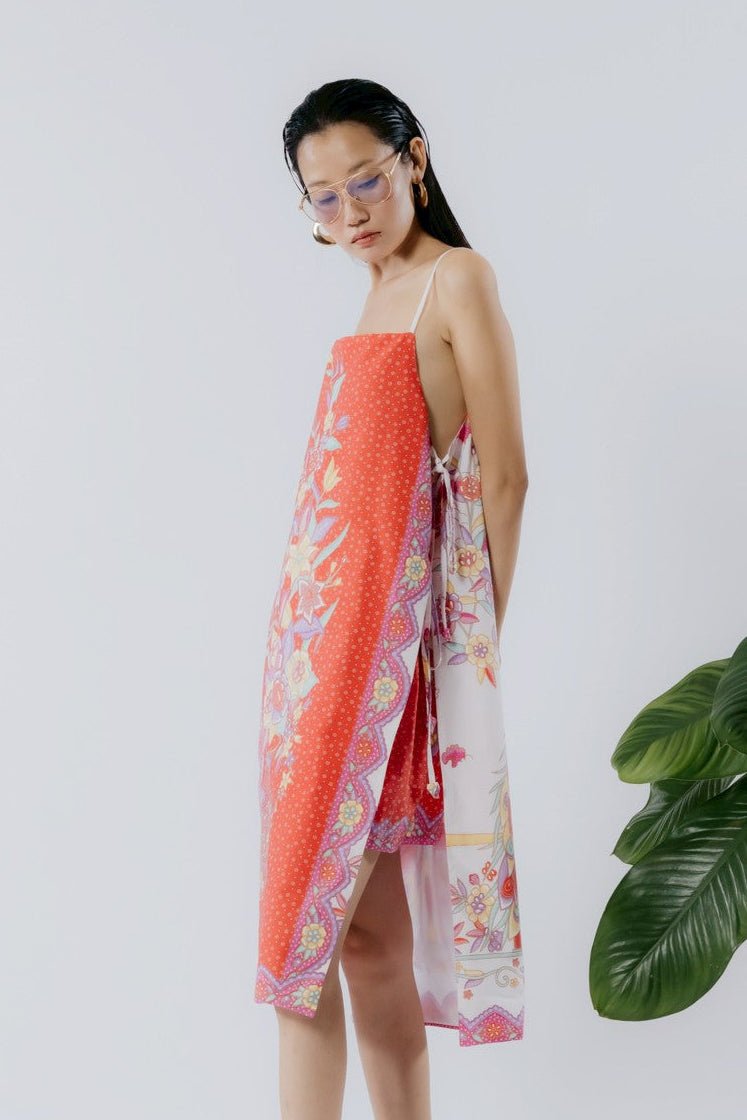 Tie-Side Midi Cotton Dress - BALC