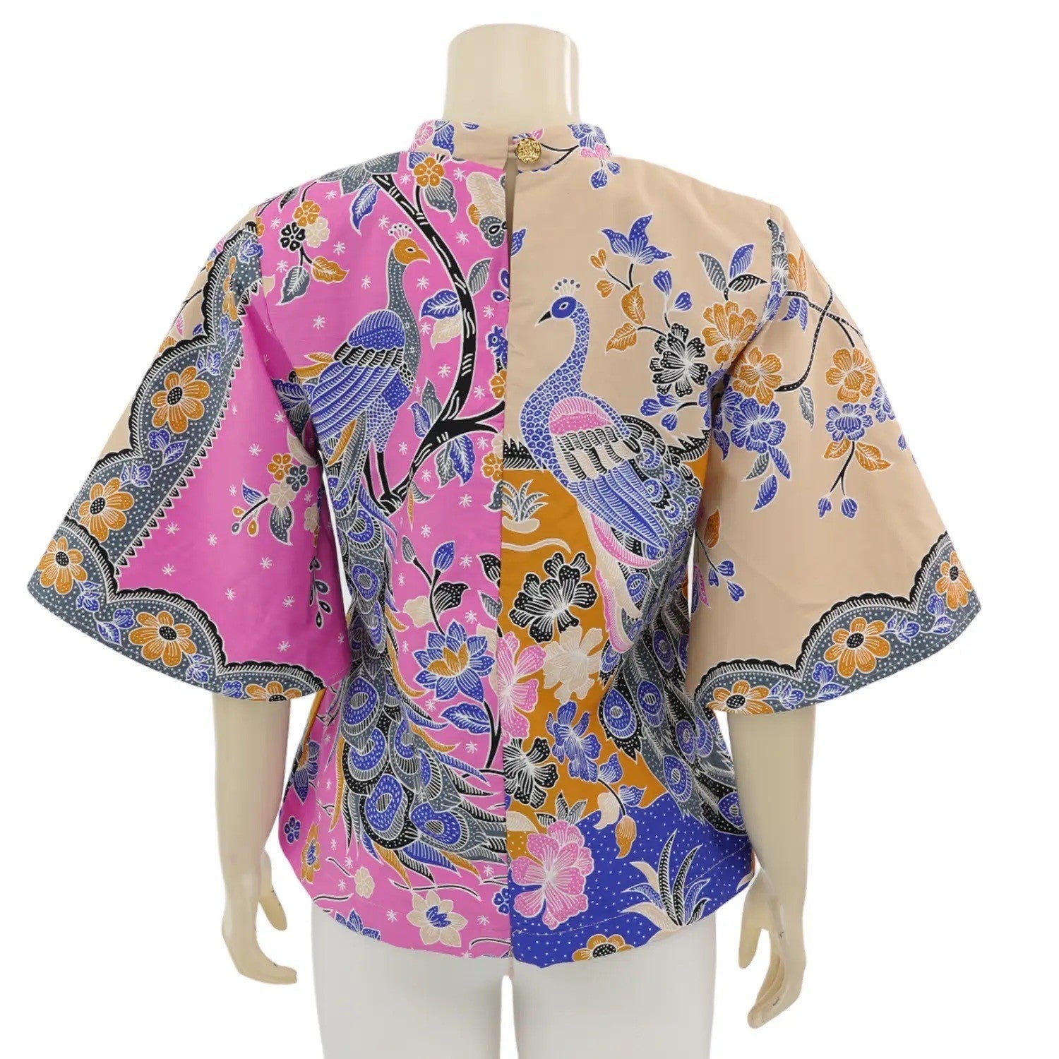 Traditional Thai Peacock Blouse - SOUTH FABRIC