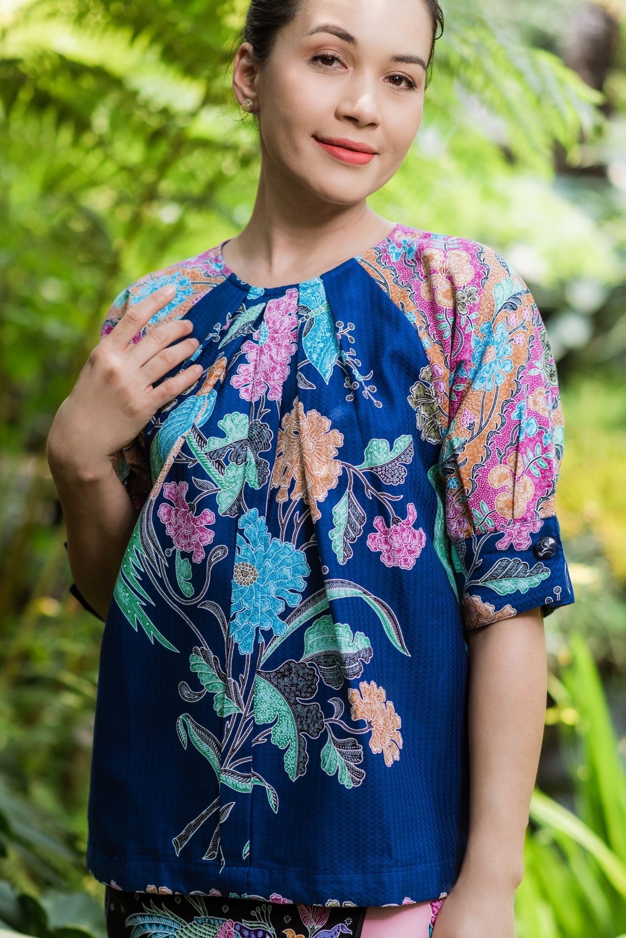 Twisted Luxury Batik Blouse - SOUTH FABRIC