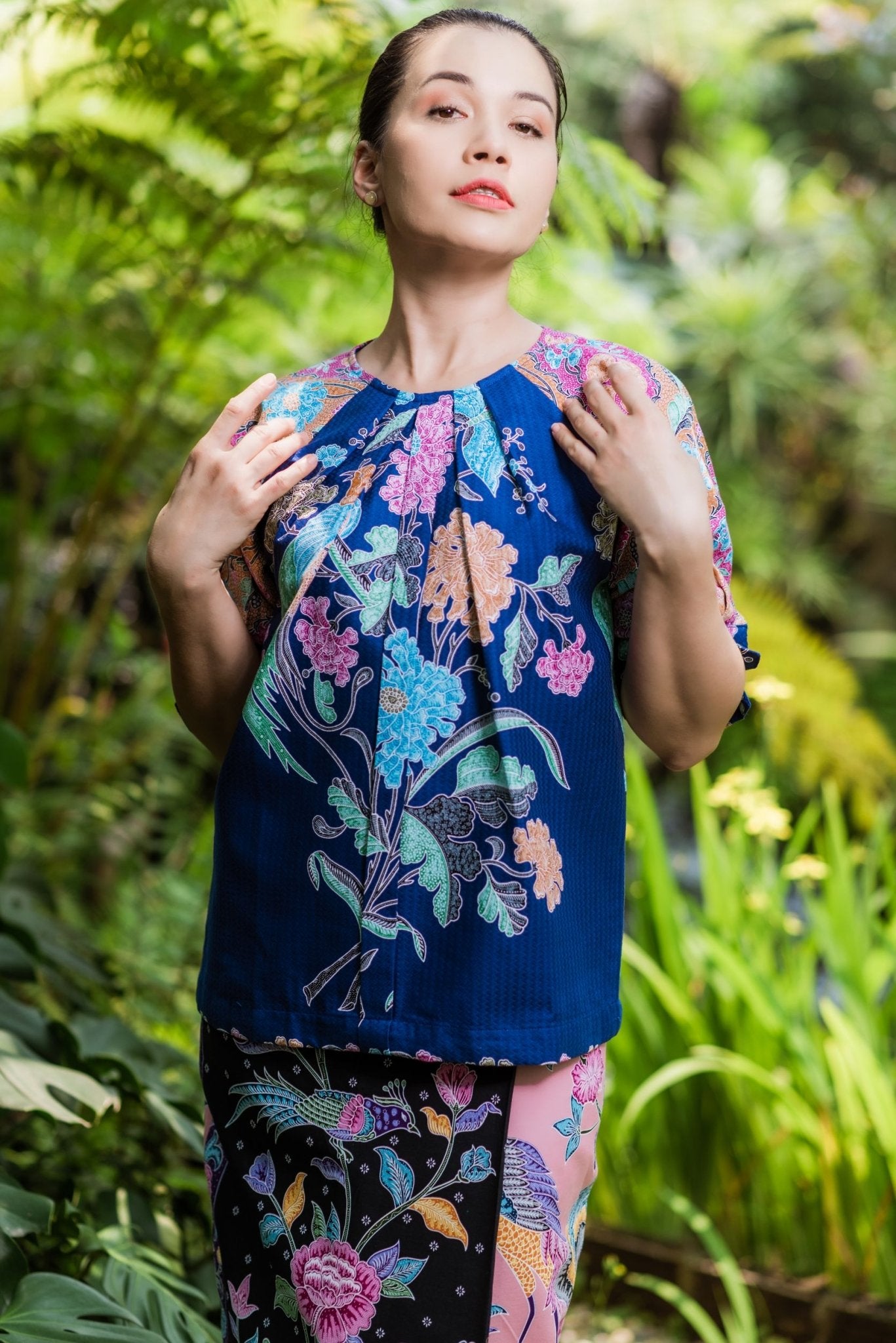 Twisted Luxury Batik Blouse - SOUTH FABRIC