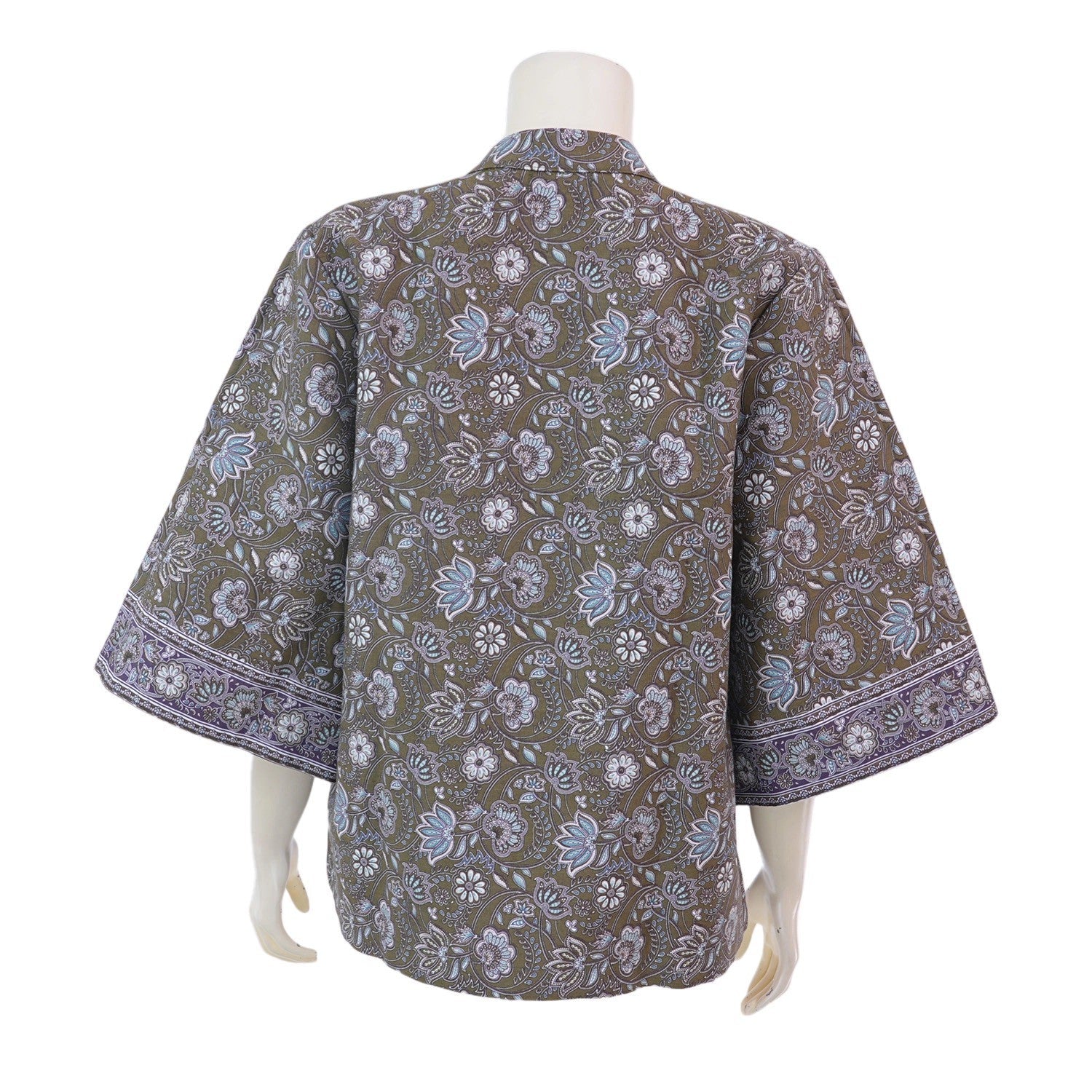 Vintage Blossom Flare Sleeve Top - SOUTH FABRIC