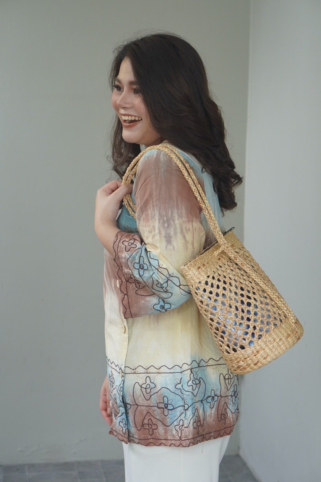 Water Hyacinth Beach Bag - KAMONMANEE