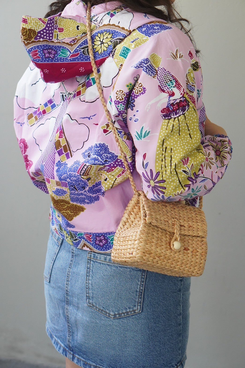 Water Hyacinth Crossbody Bag - KAMONMANEE