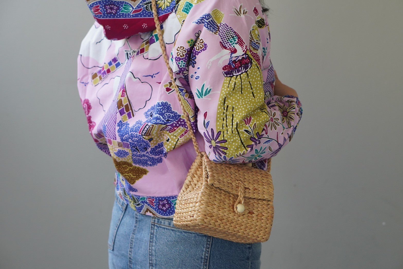 Water Hyacinth Crossbody Bag - KAMONMANEE