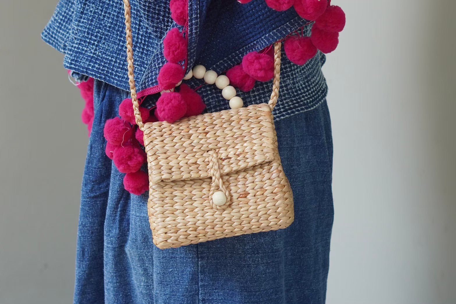 Water Hyacinth Crossbody Bag - KAMONMANEE