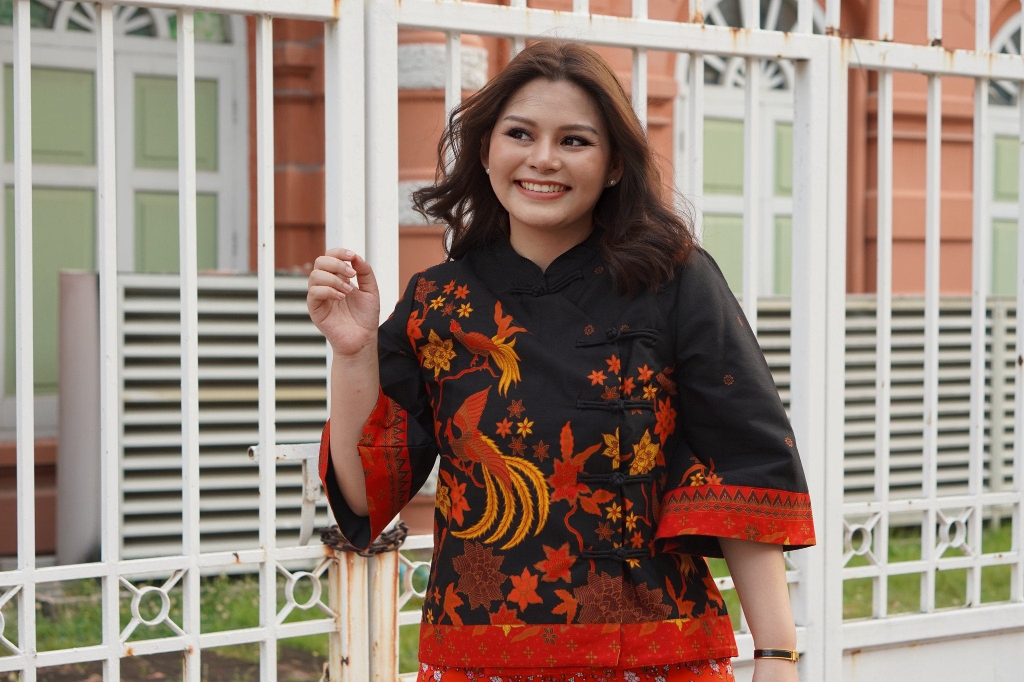 Wealthy Chinese Collar Blouse - SOUTH FABRIC