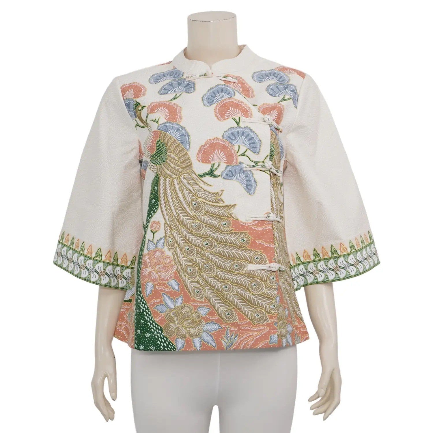 Wealthy Chinese Collar Blouse - SOUTH FABRIC