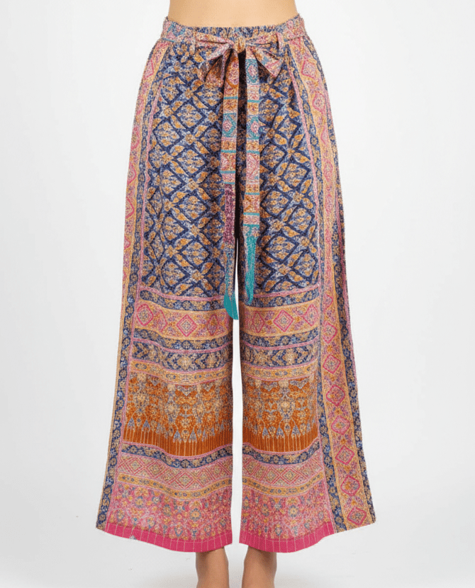 Wide Pants with Strap - KAMONMANEE