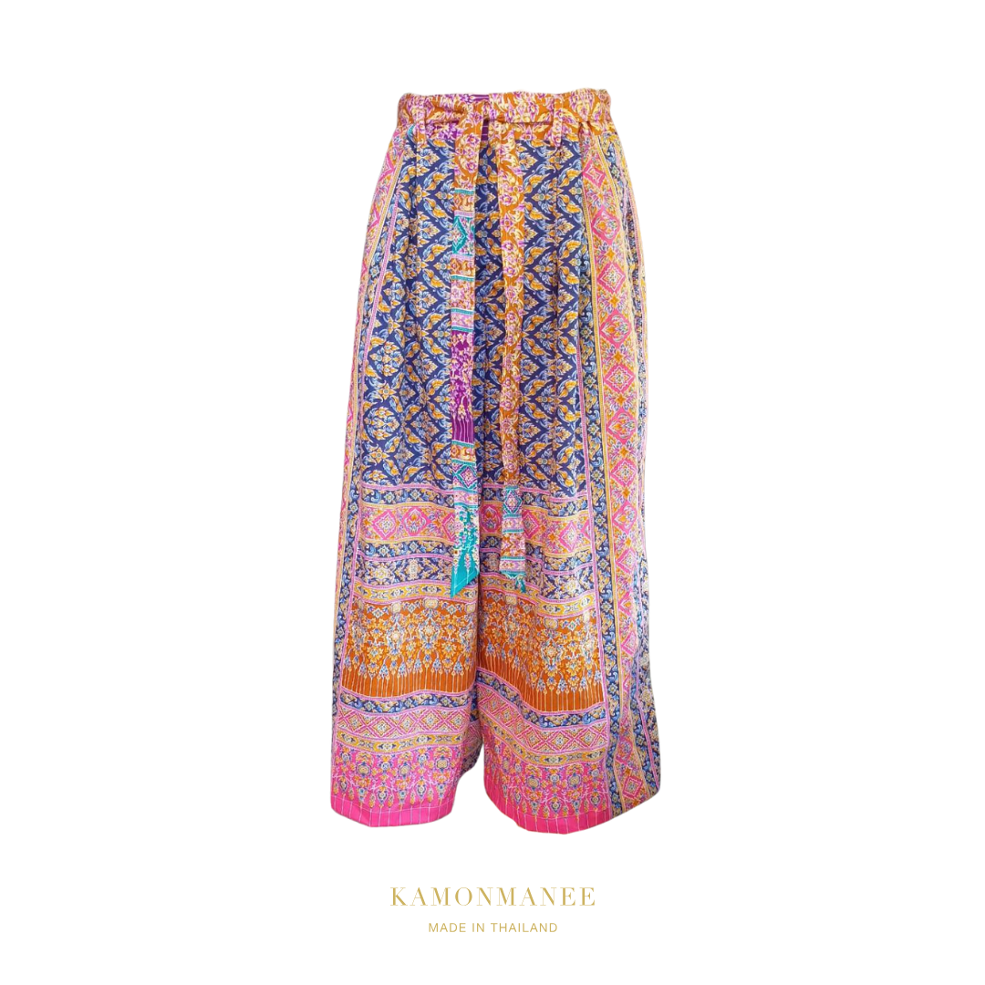 Wide Pants with Strap - KAMONMANEE