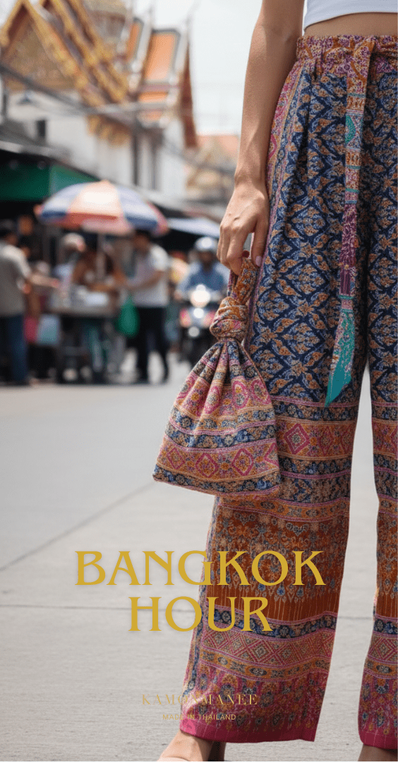 Wide Pants with Strap - KAMONMANEE