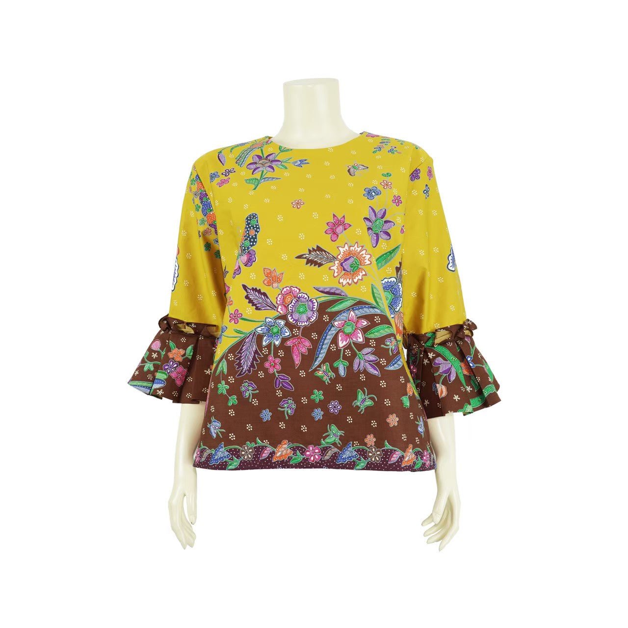 Yellow Butterfly Blouse - SOUTH FABRIC